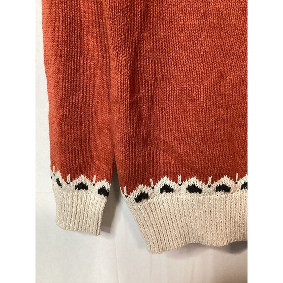 Cozy Women’s Orange Sweater‎ Size Large - Picture 3 of 9